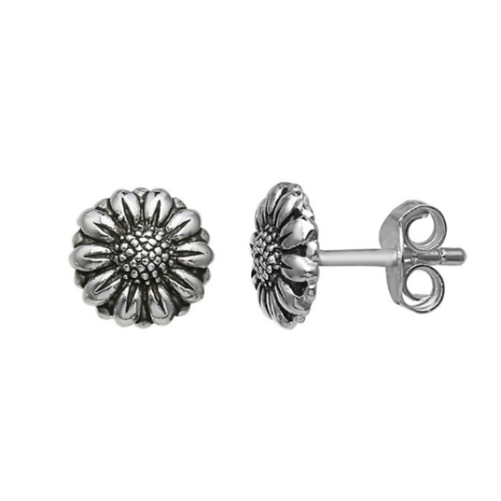 Primrose Sterling silver Sunflower earrings.  NWT - Picture 2 of 5